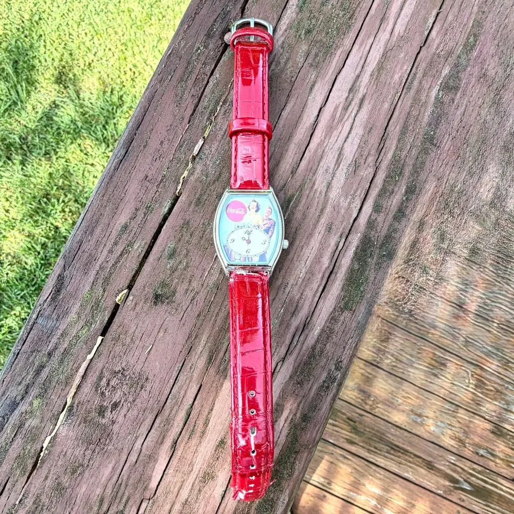 Vintage Coca Cola Watch Head CC128 WWII Soldier Art Untested Parts Repair